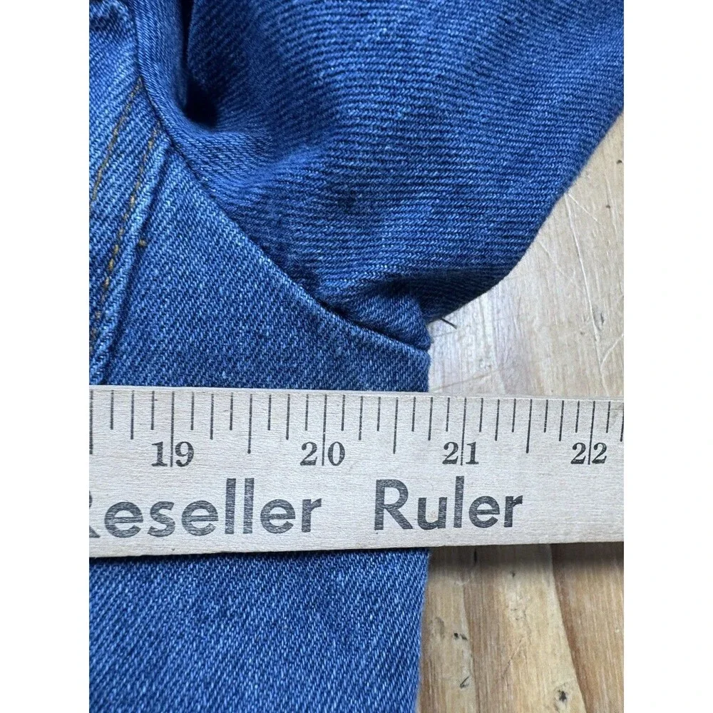 Blakely Mens Blue Jean Denim Jacket Sherpa Fleece Lined Trucker size Medium
